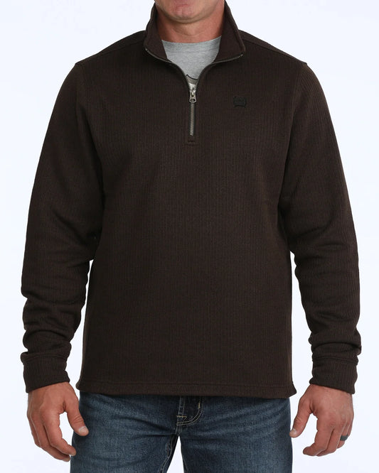 Cinch Mens Brown Quarter Zip