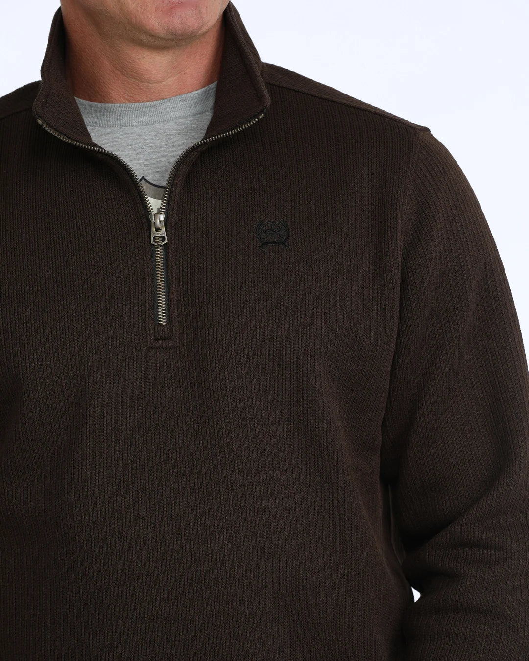 Cinch Mens Brown Quarter Zip