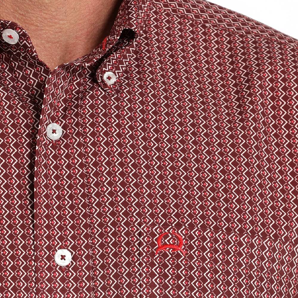 Cinch Arenaflex Burgundy Print