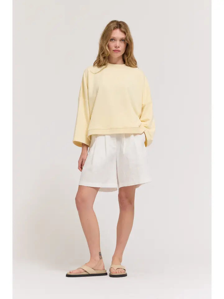 G&G Butter Terry Crewneck Top - Petticoat Junction