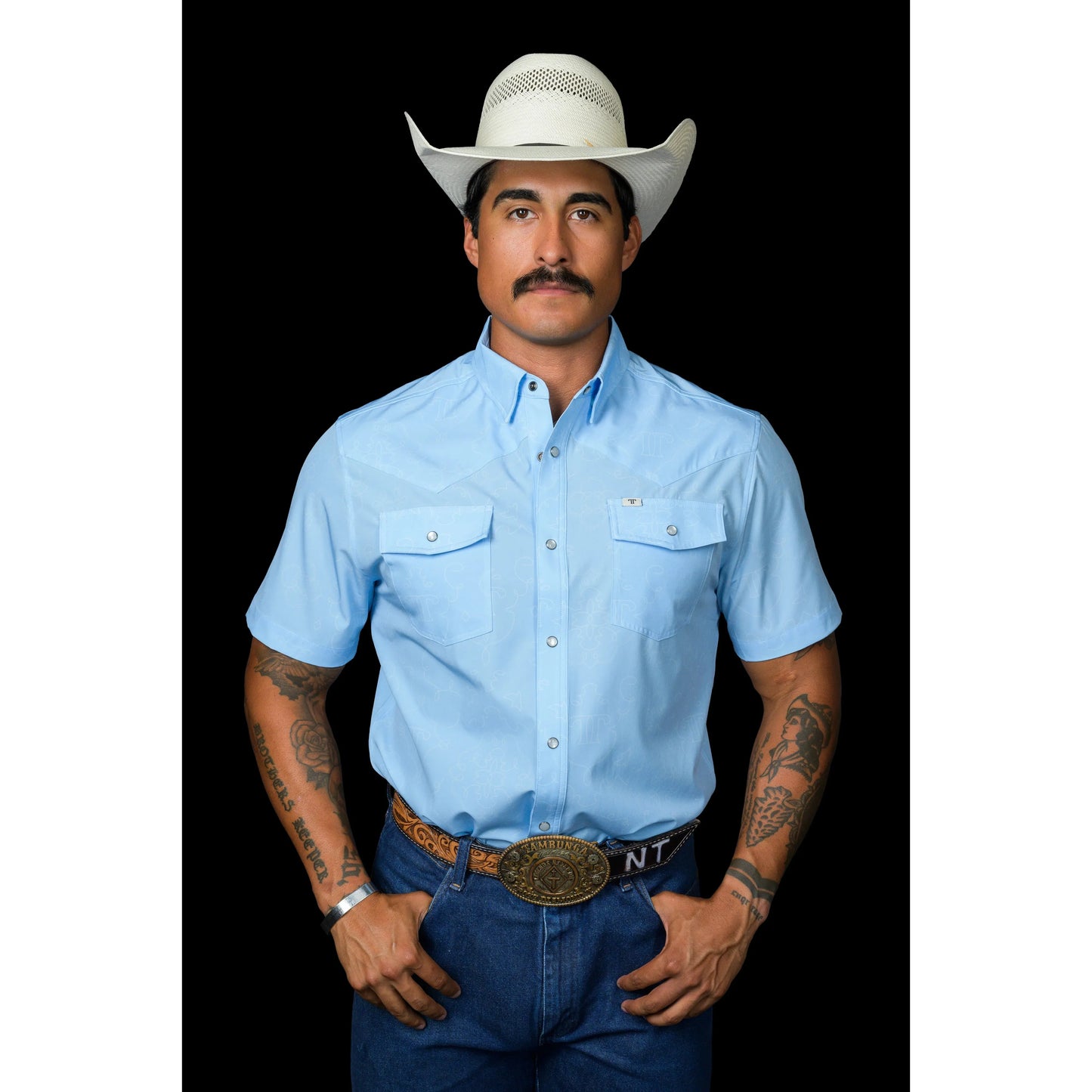 Ferrell Carson in Light Blue - SS Snap - Petticoat Junction