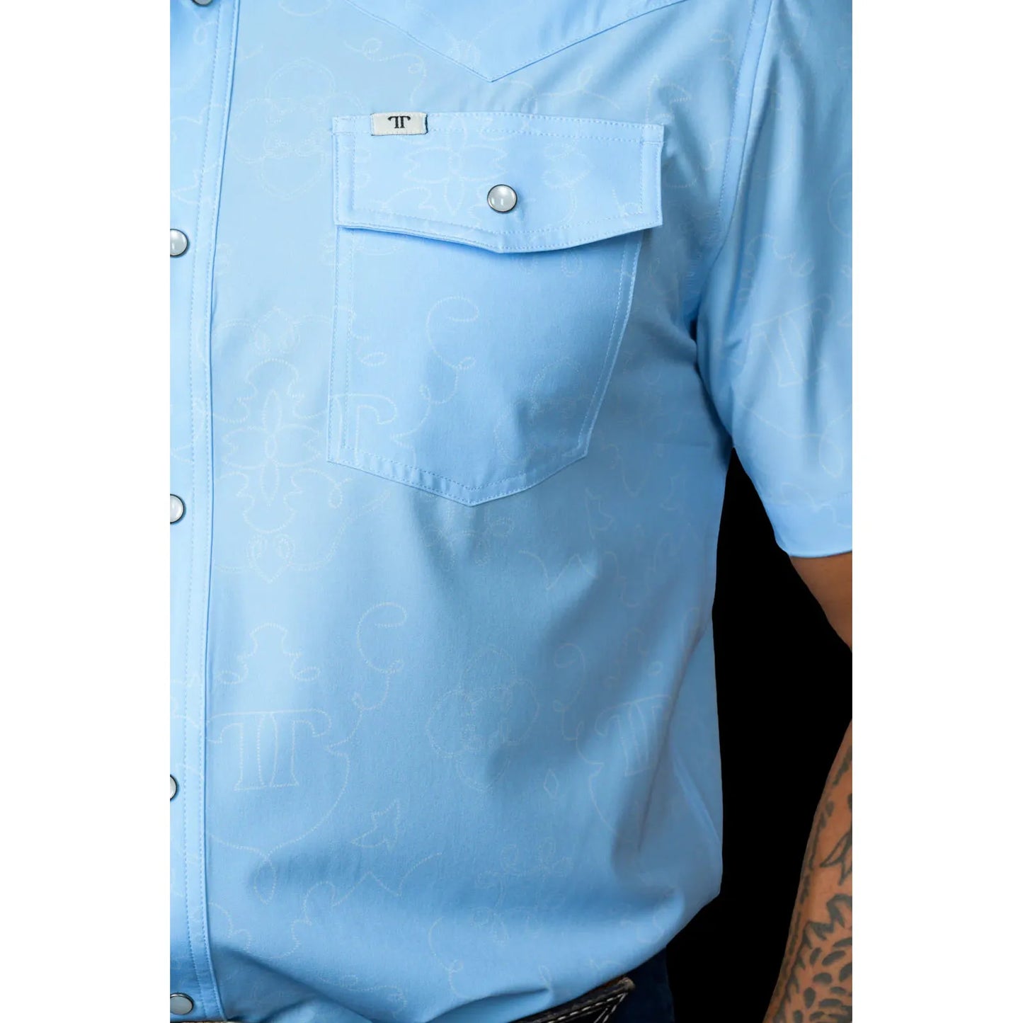 Ferrell Carson in Light Blue - SS Snap - Petticoat Junction