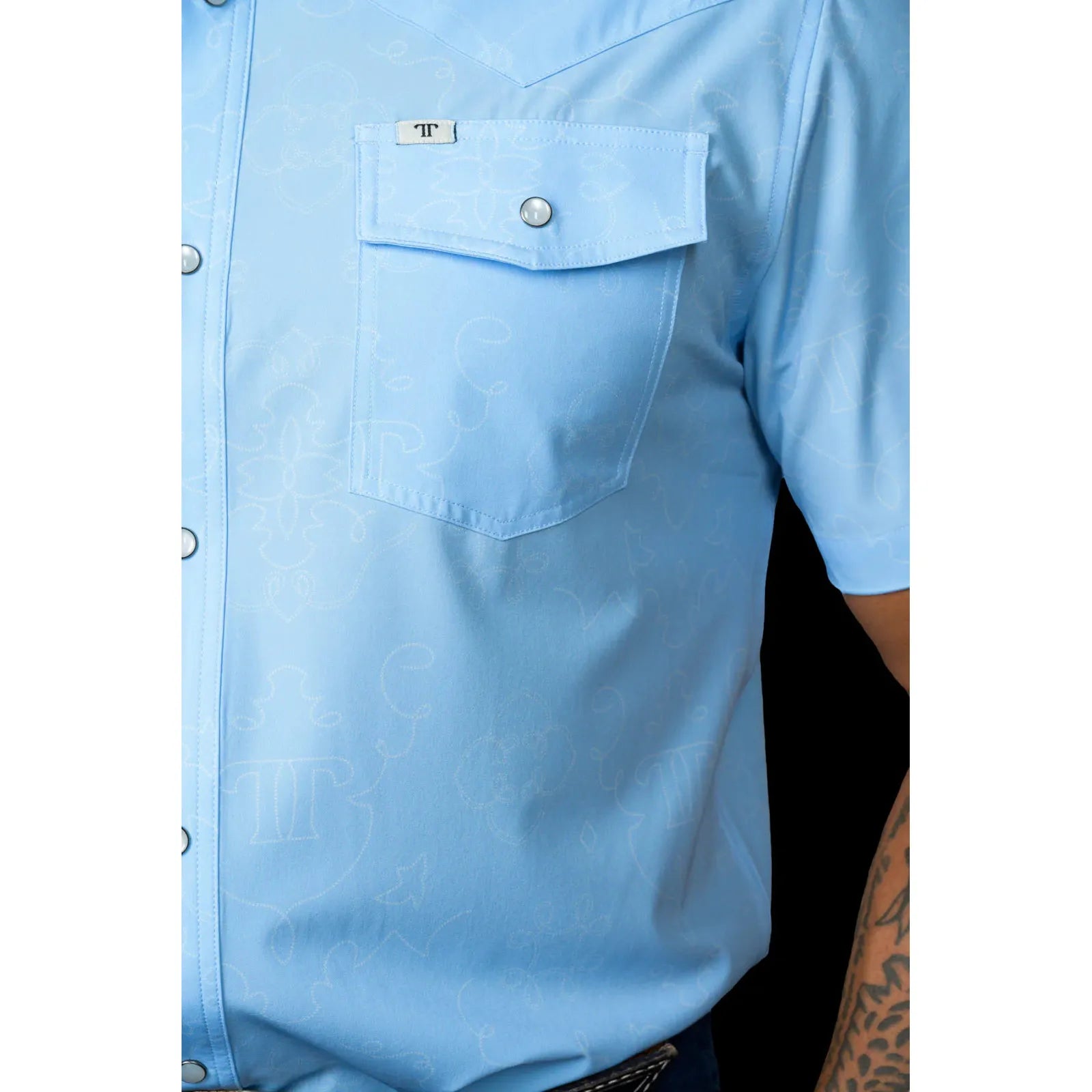 Ferrell Carson in Light Blue - SS Snap - Petticoat Junction