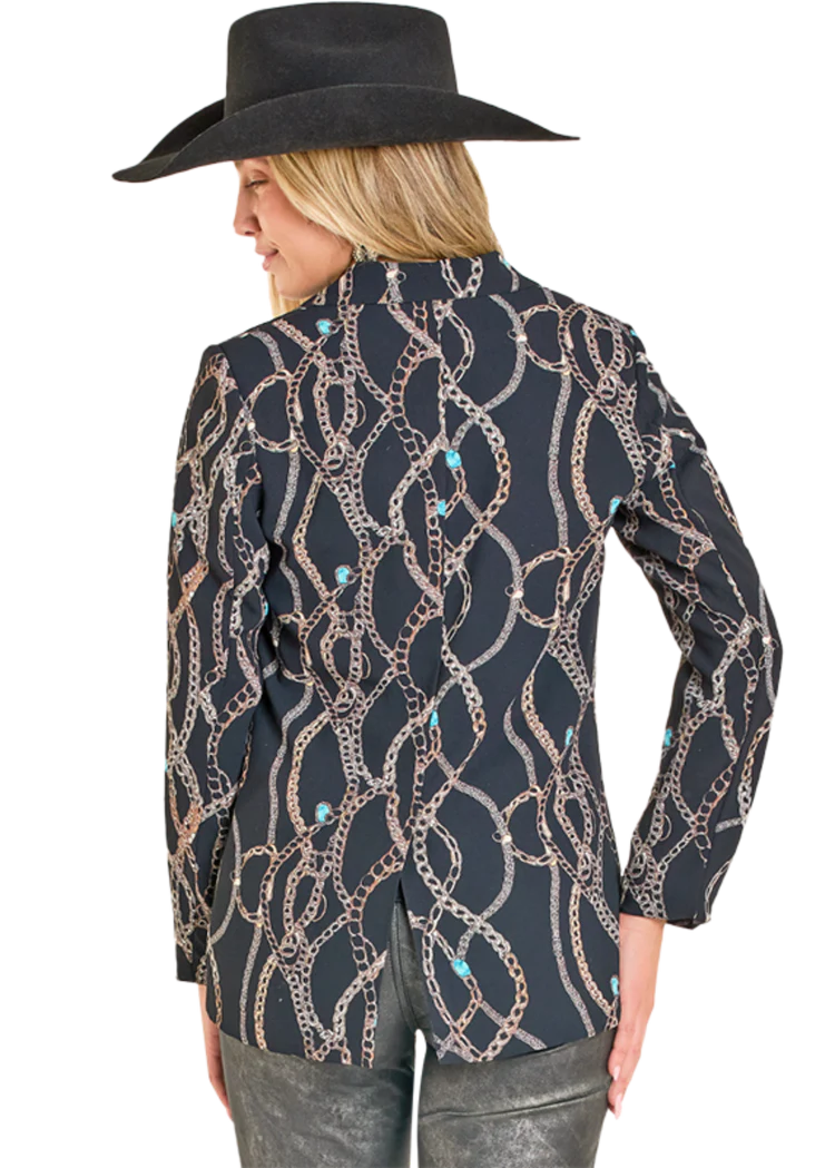 Rock&Roll Chain Print Blazer