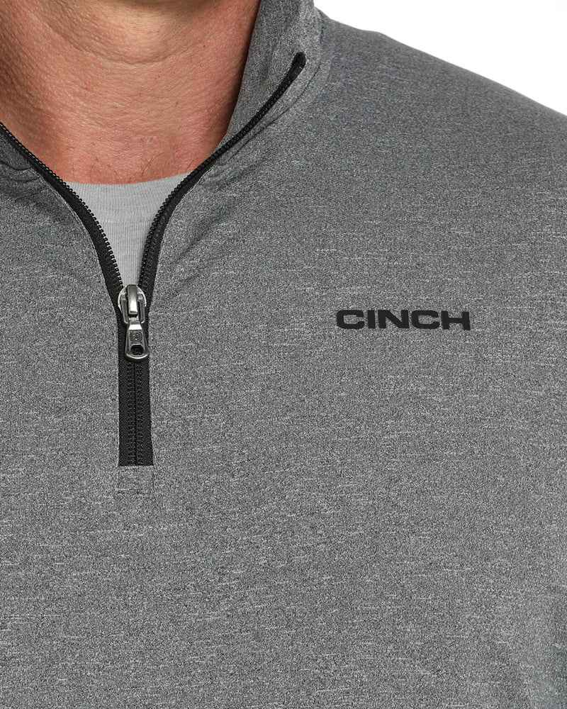 Cinch Arenaflex Quarter Zip Pullover Charcoal