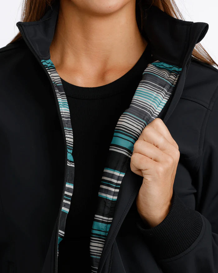 Cinch Ladies Black Logo Bonded Jacket