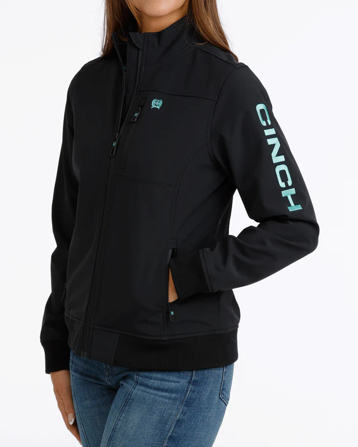 Cinch Ladies Black Logo Bonded Jacket