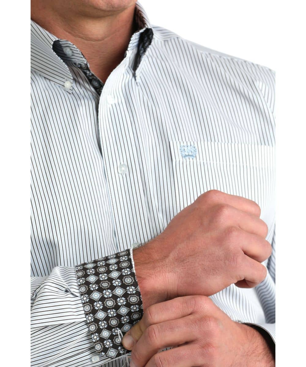Cinch Stripe Button Down Shirt