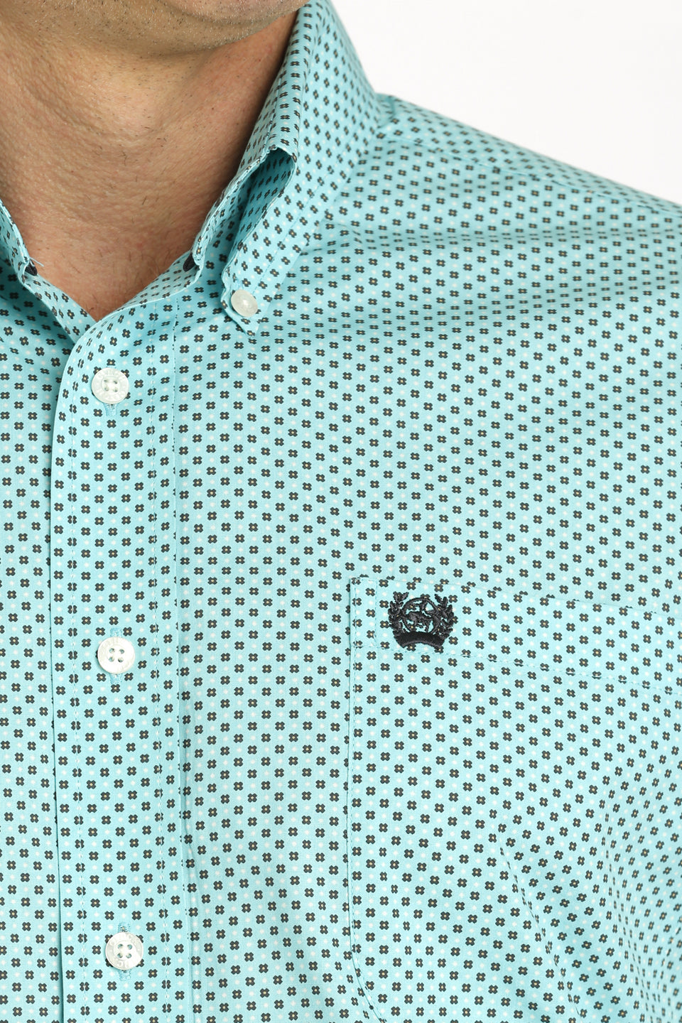 Cinch Men's Turquoise Diamond Shirt