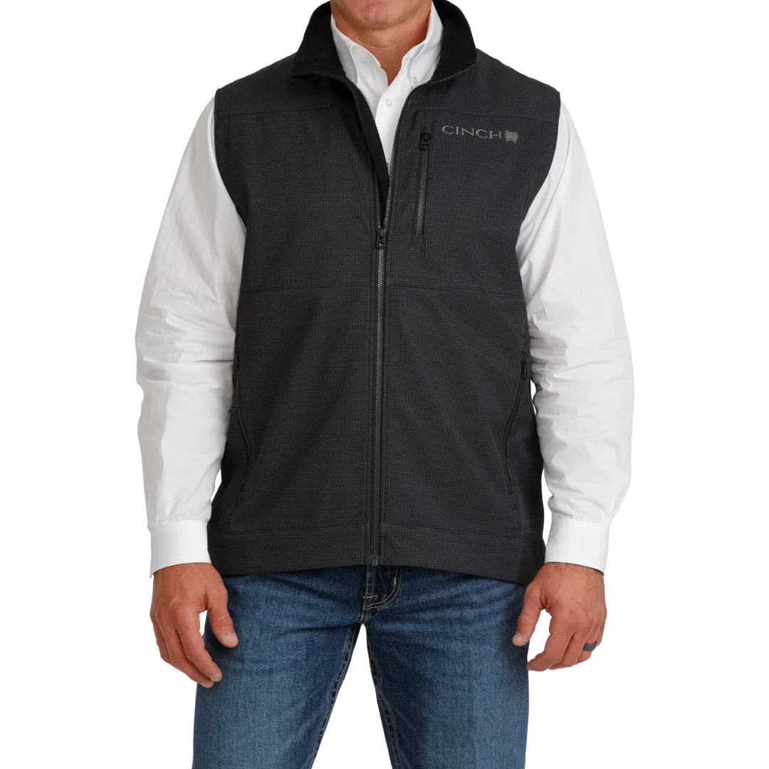 Cinch Mens Black Bonded Vest