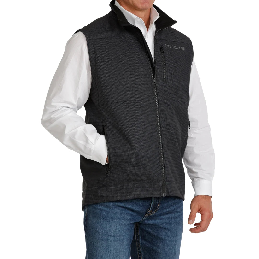 Cinch Mens Black Bonded Vest