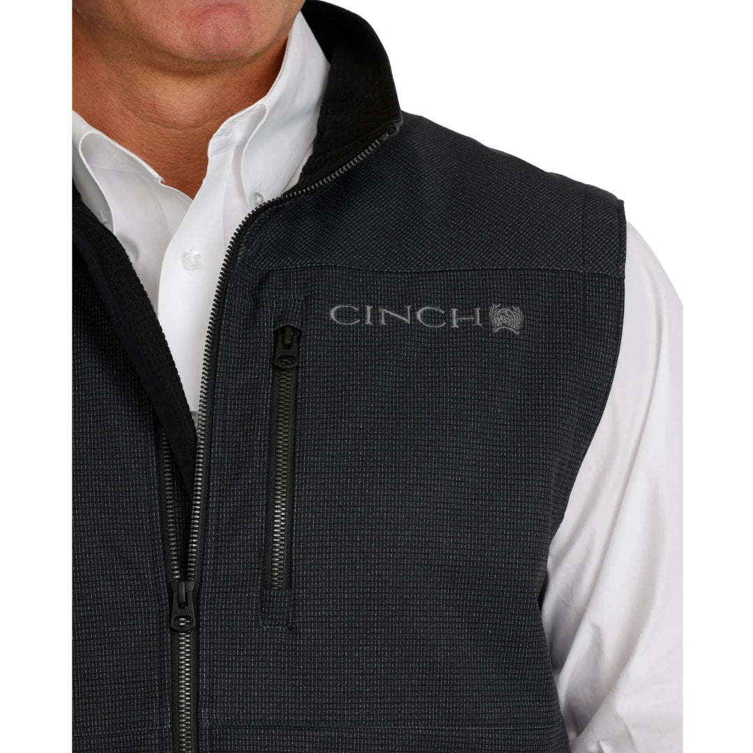 Cinch Mens Black Bonded Vest