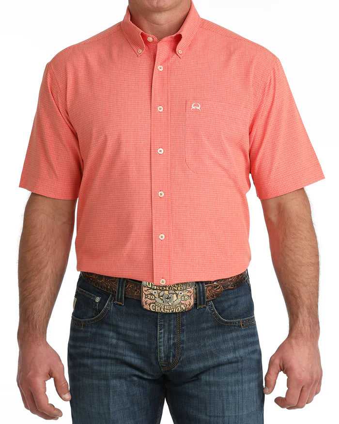 Cinch Arenaflex Salmon SS Shirt