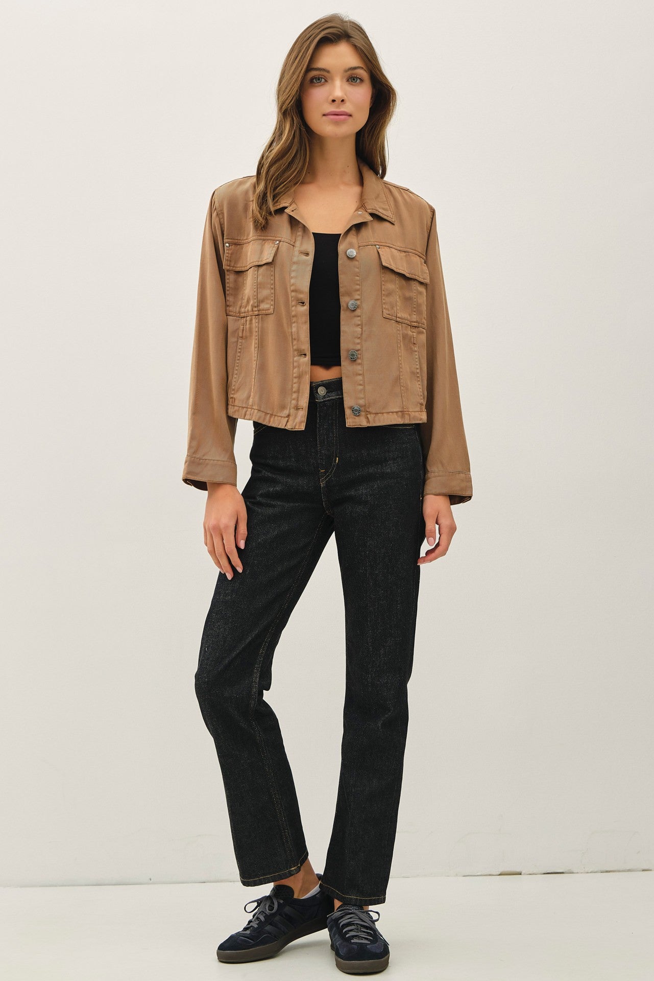 Be Cool Clay Boxy Cropped Jacket