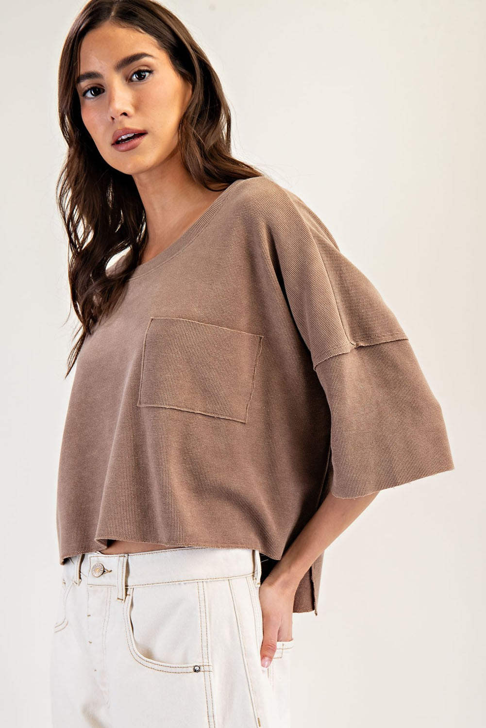 Eesome Coco Cropped Short Sleeve Top