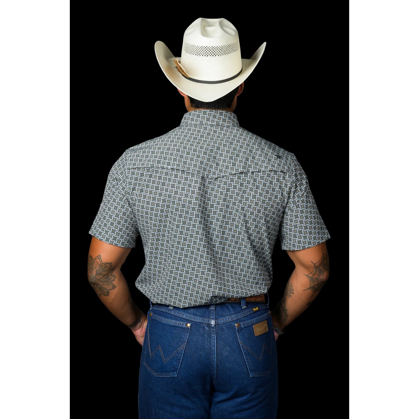 Ferrell Colten Short Sleeve Snap Green - Petticoat Junction
