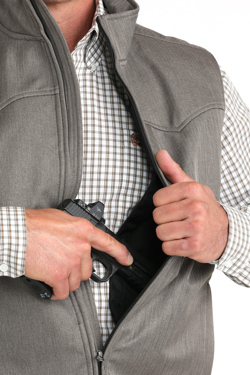 Cinch Brown Concealed Carry Bonded Vest