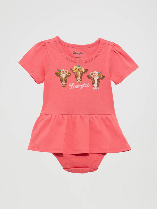 Wrangler Baby Coral Ruffle Onesie