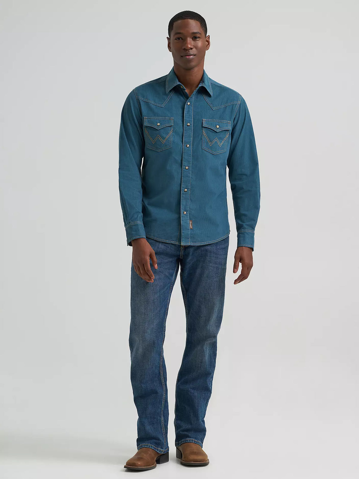 Wrangler Men's Corduroy Snap Shirt