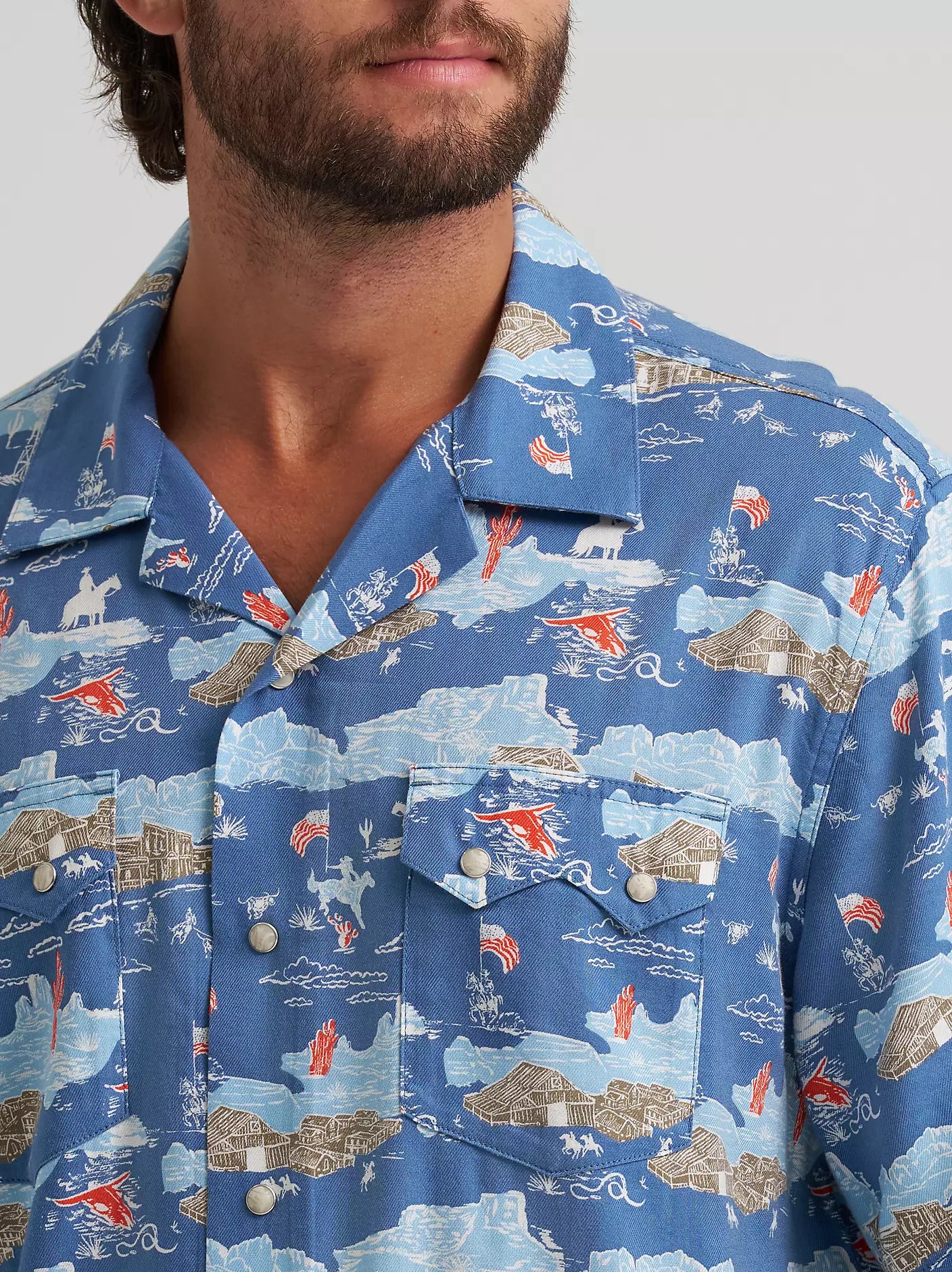 Wrangler Men's Cowboy Camp Shirt