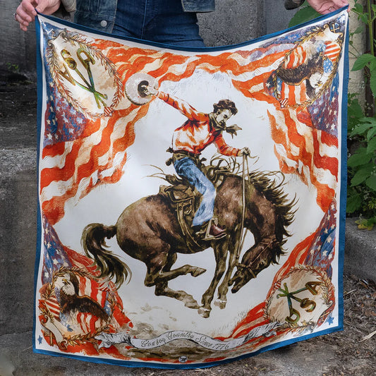 Fringe Scarf Cowboy Country Shorty