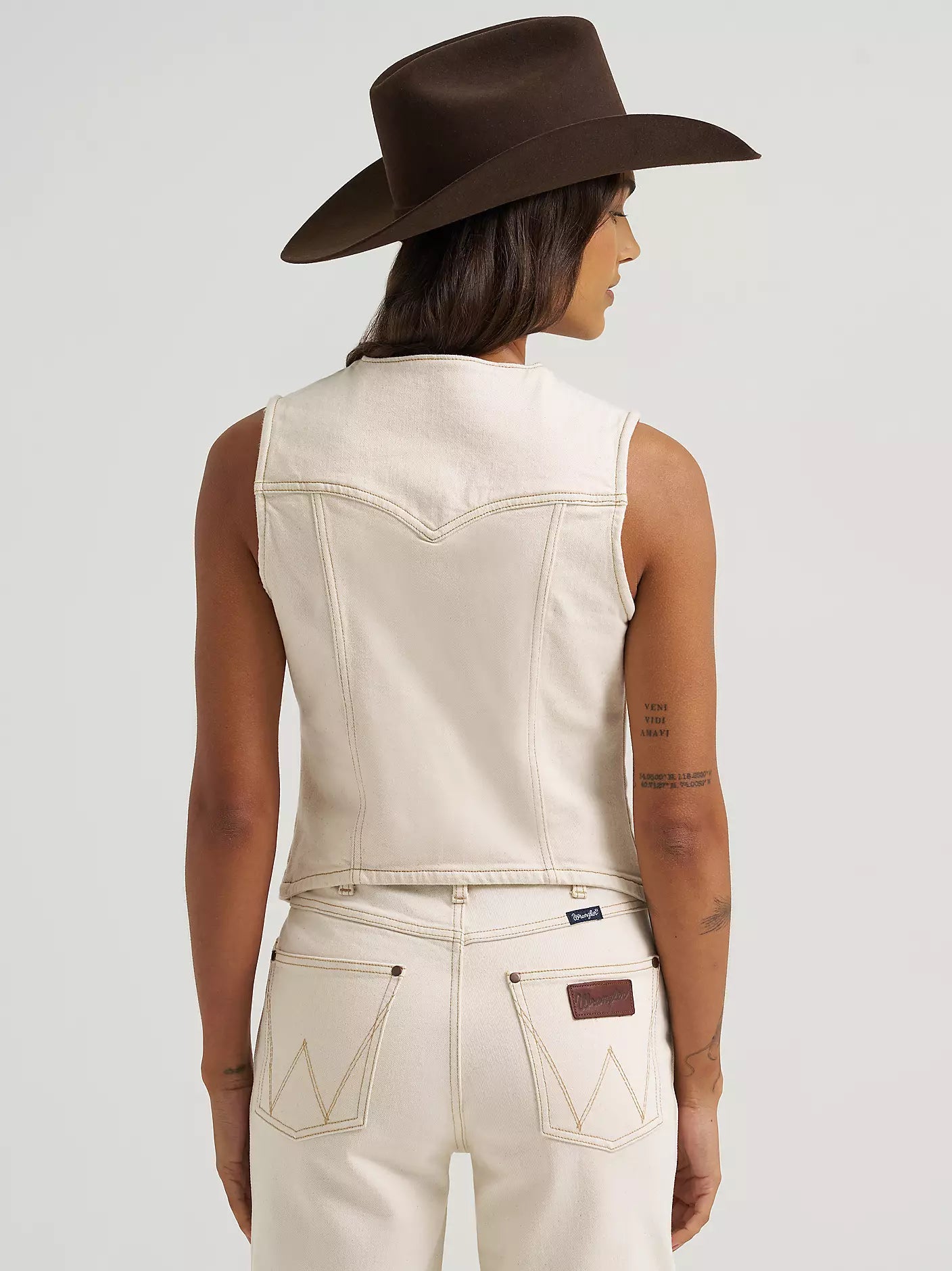 Wrangler Cream Denim Vest