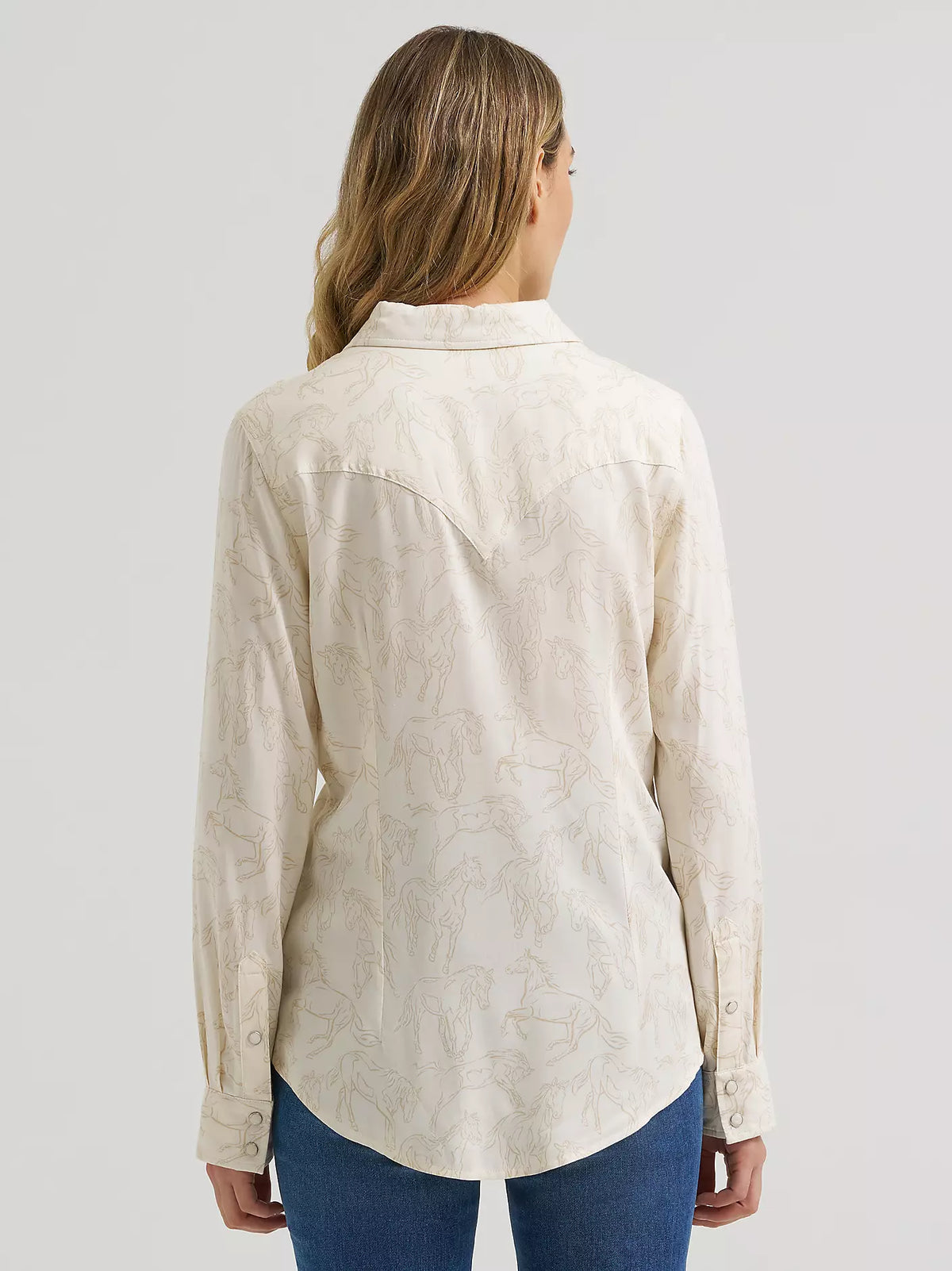 Wrangler Sierra Snap Shirt Cream