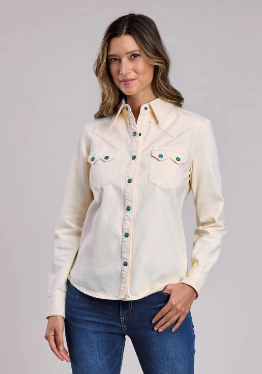 Stetson Cream Denim Shirt