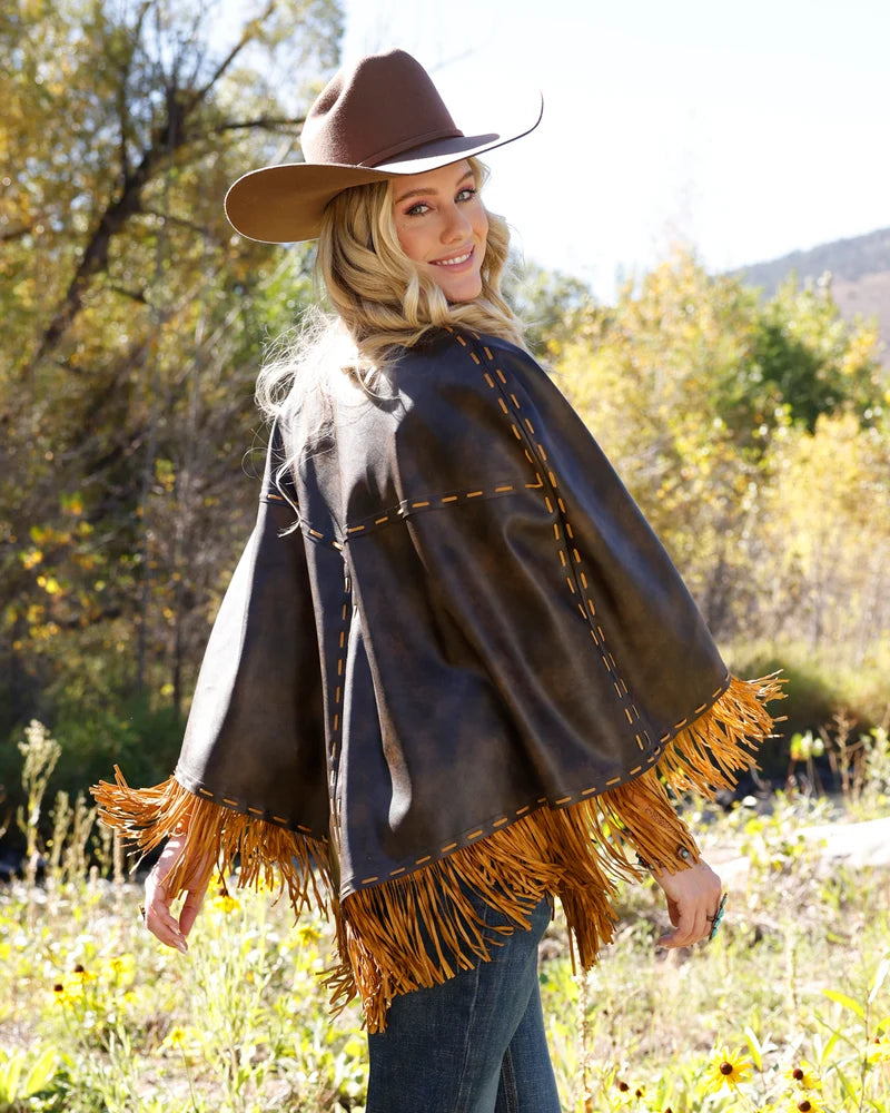 Cruel Denim Western Fringe Cape