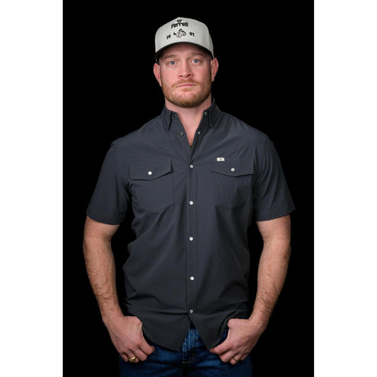 Ferrell Grey Short Sleeve Snap Shirt