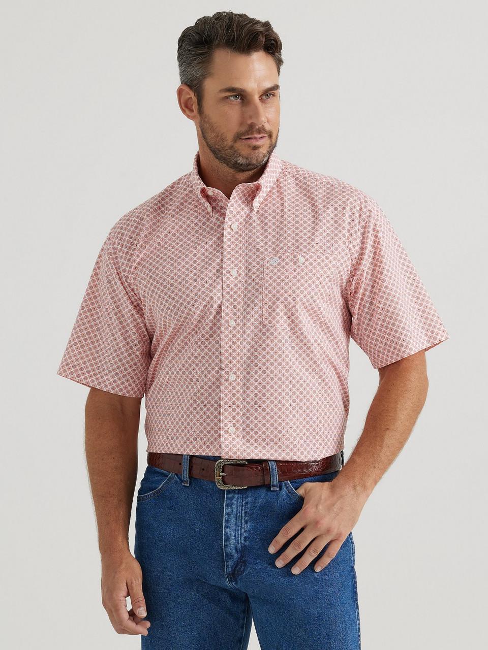 Wrangler Classic Red Print Short Sleeve