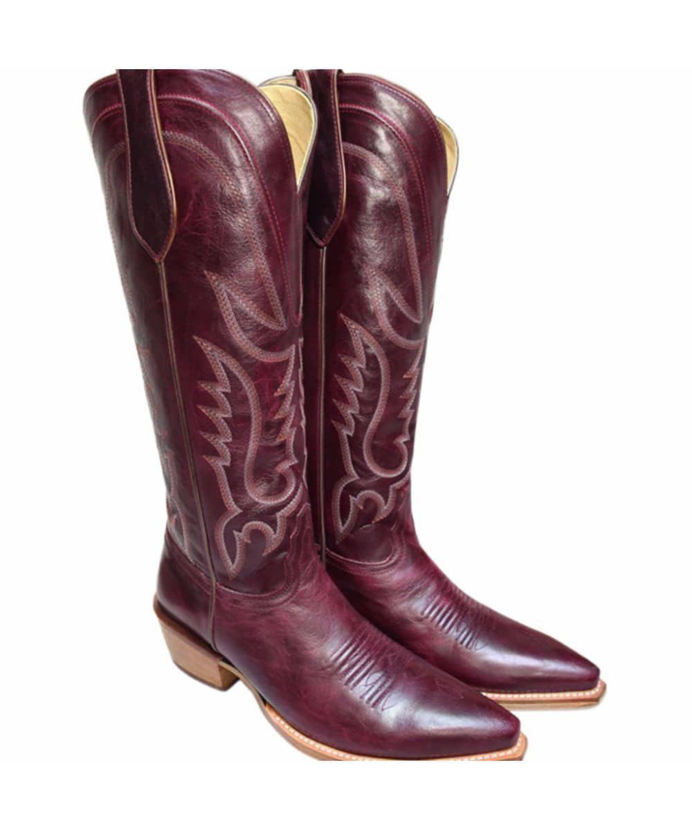 Tony Lama Jess 15" Boot Wine