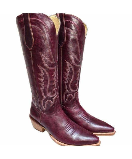 Tony Lama Jess 15" Boot Wine