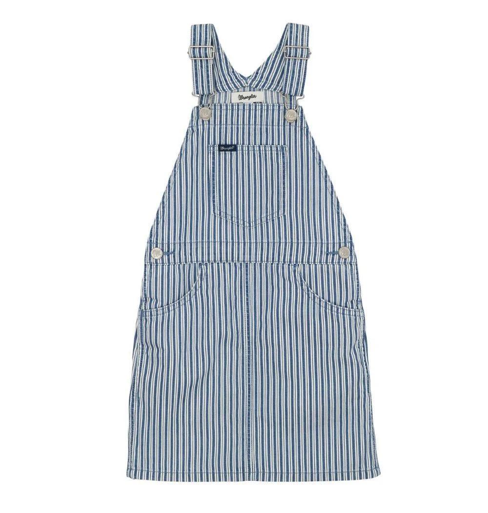 Wrangler Girls Stripe Skirt Overalls