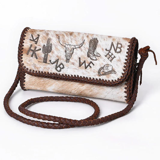 AD Cowhide Branded Croddbody