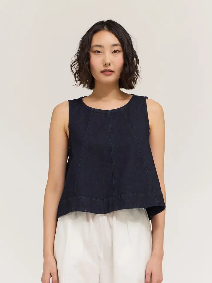 G&G Deep Indigo Flare Tank