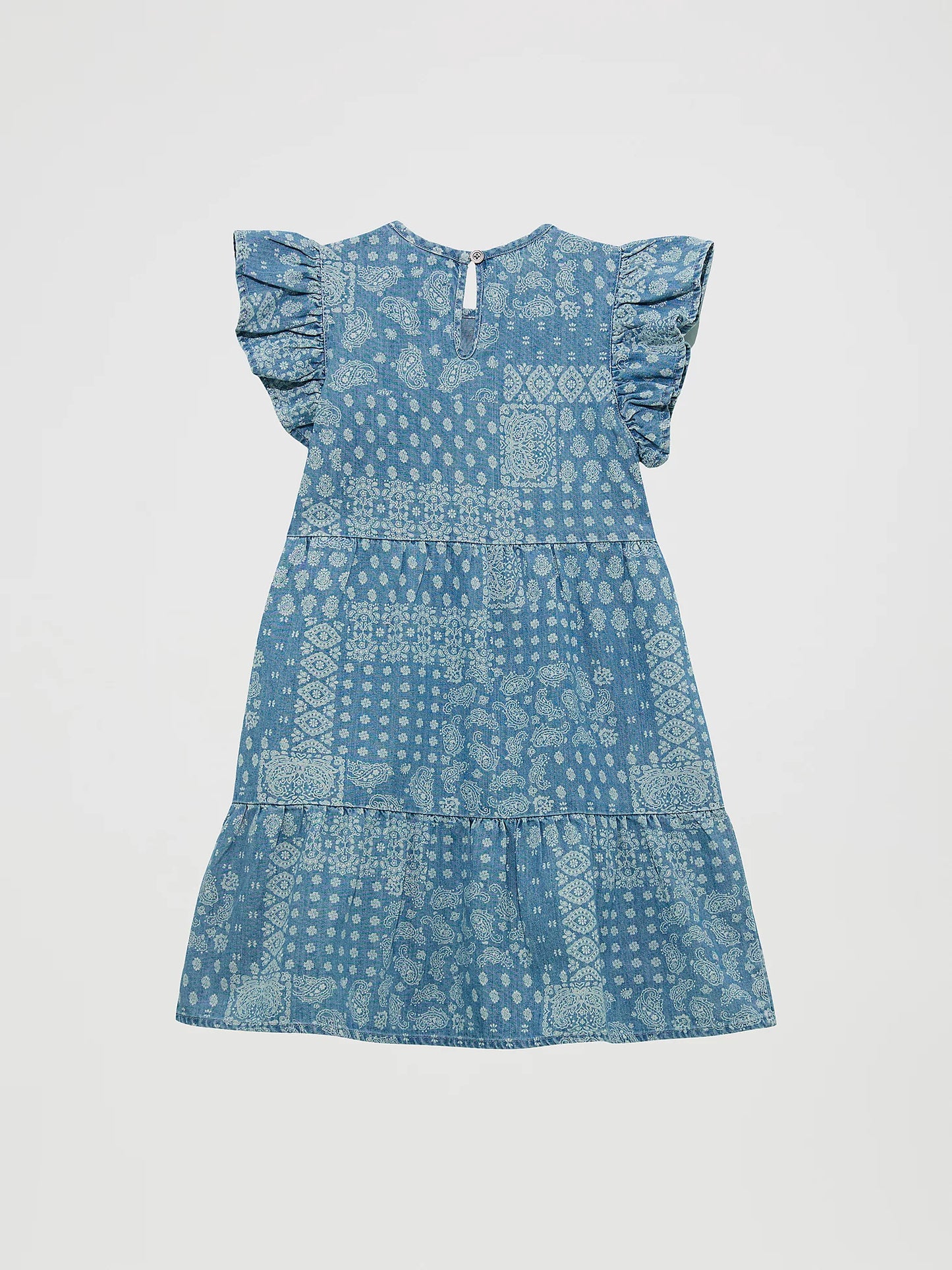 Wrangler Ruffle Sleeve Denim Dress