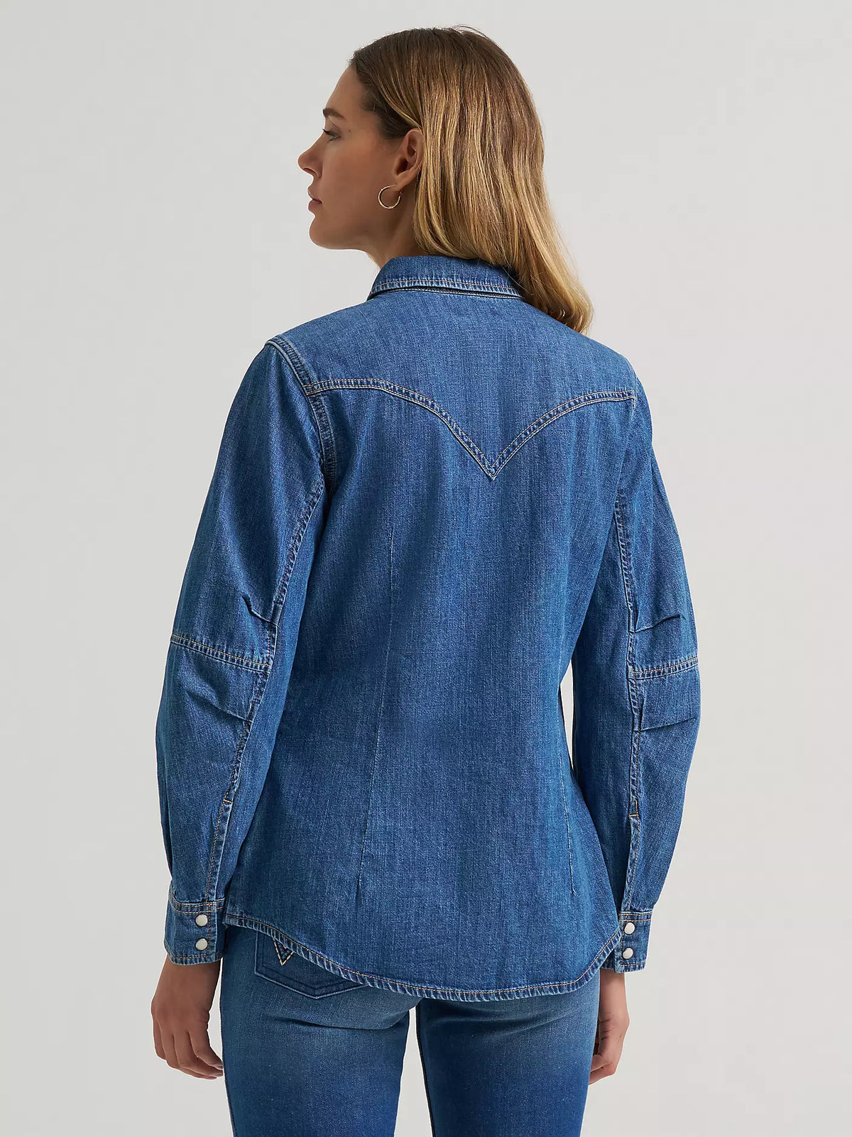 Wrangler Denim Barrel Snap Top