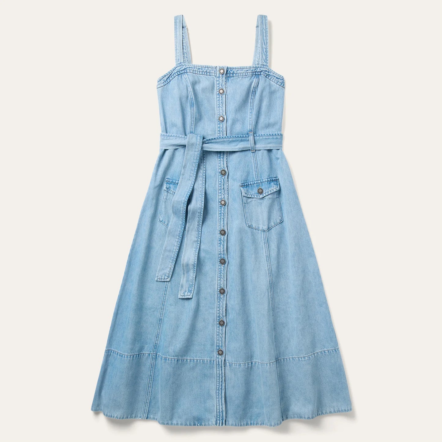 Stetson Denim Front Button Dress - Petticoat Junction