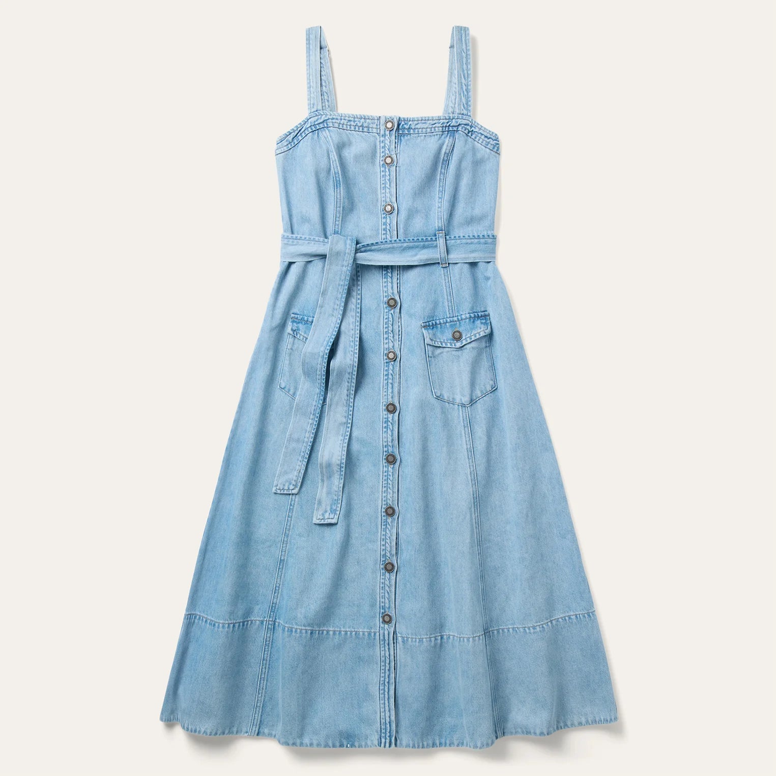 Stetson Denim Front Button Dress - Petticoat Junction
