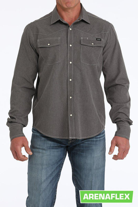 Cinch Arenaflex Western Shirt Charcoal
