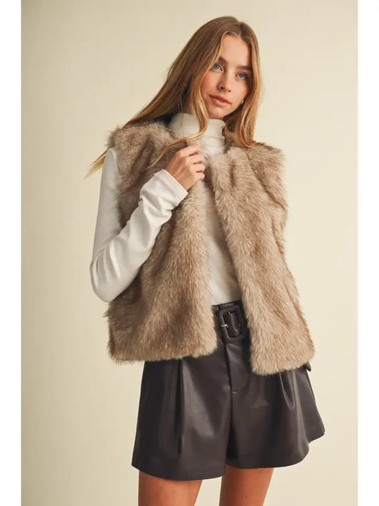 Mustard Seed Fur Vest