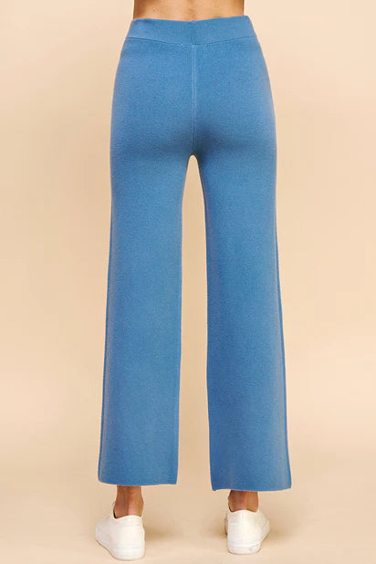 Pinch Sweater Pants Dusty Blue