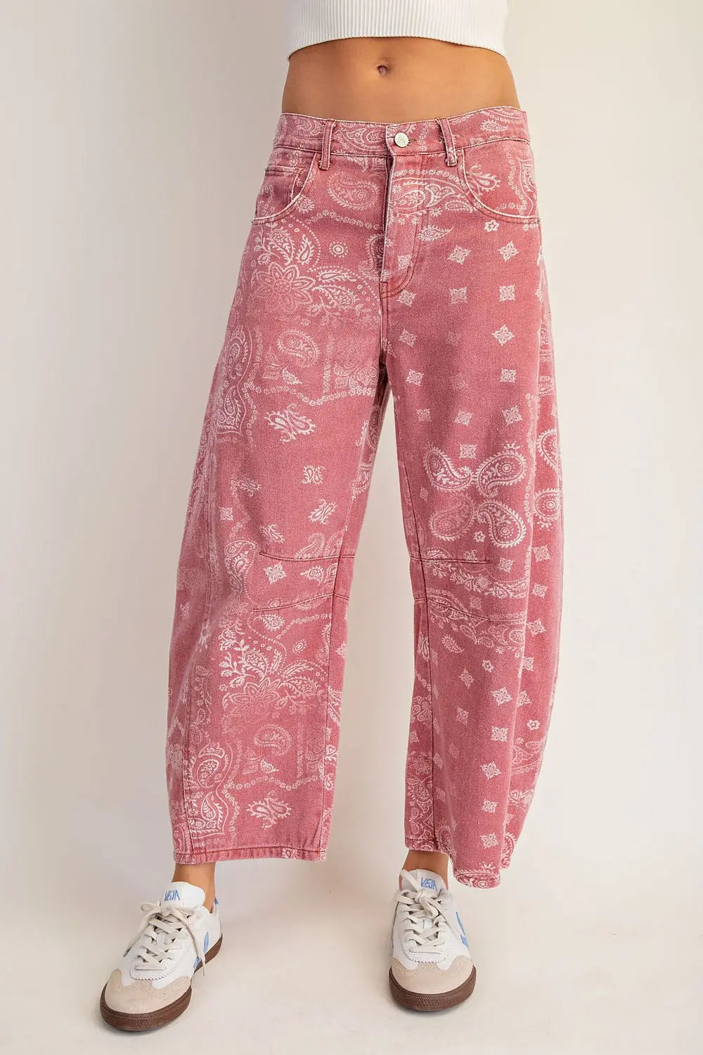 Eesome Dusty Rose Bandana Pant