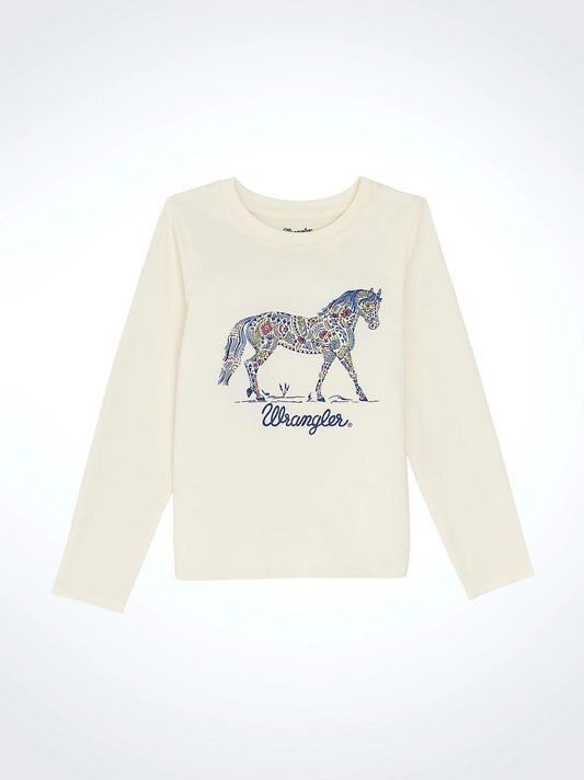 Wrangler Girls Horse Graphic Top