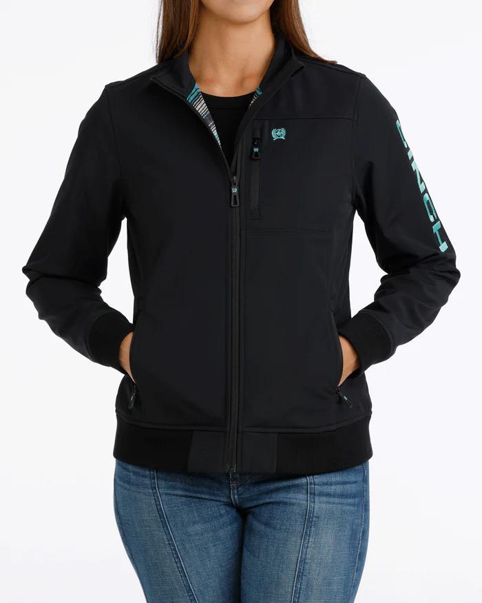 Cinch Ladies Black Logo Bonded Jacket
