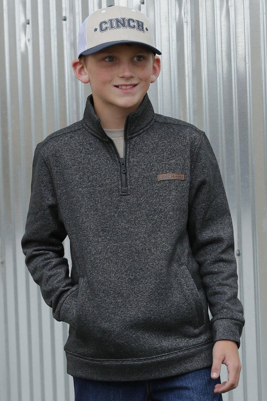 Cinch Boy's Tek Fleece Pullover Black