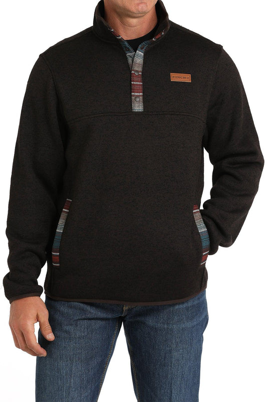 Cinch Men's Black Pullover Sweater