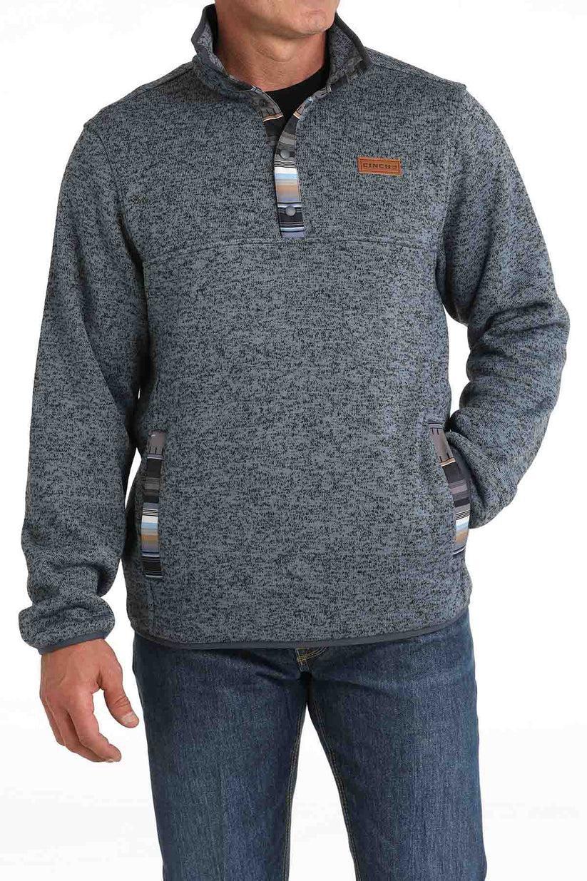 Cinch Men's Blue Pullover Sweater