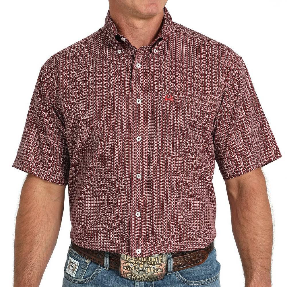 Cinch Arenaflex Burgundy Print